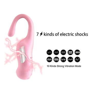 IKOKY 7 Greičių Elektros Smūgio Vibratorius, Sekso Žaislai, Skirtas Moters Klitorio Stimuliatorius G-taško Orgazmas, Nuotolinio Valdymo Šuolis Kiaušinių Sekso Parduotuvė