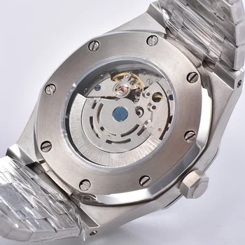 42mm Prabangos Prekės ženklo Žiūrėti Automatinis Mechaninis laikrodis Nerūdijančio Plieno 316L Sapphire atsparus Vandeniui Tvirtas Saugojimo Šviesos Juoda Rinkimo