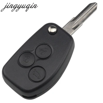 Jingyuqin 10vnt/daug Modifikuotų Apversti raktas Fob Atveju, Renault 3 Mygtuką Kangoo Clio 