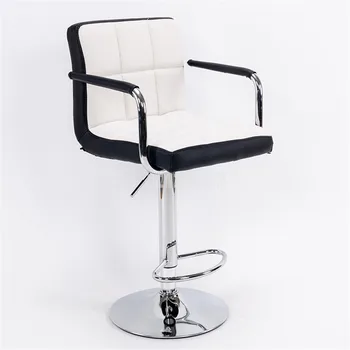 Europos stilių Kėlimo Swivel Baro Kėdės Sukasi Aukštis Reguliuojamas PU Odos Aukštos/Žemos Baro Kėdės Su aukštais Atlošais