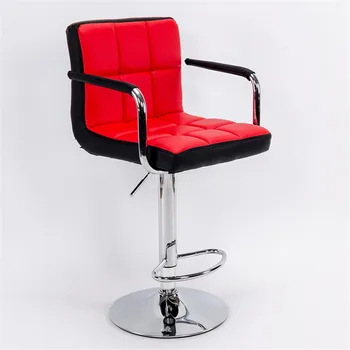 Europos stilių Kėlimo Swivel Baro Kėdės Sukasi Aukštis Reguliuojamas PU Odos Aukštos/Žemos Baro Kėdės Su aukštais Atlošais