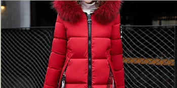 Tcyeek 2020 m. Aukštos Kokybės Švarkas Moterims, Šiltas Moterų Medvilnės Parkas Viršutiniai drabužiai Mujer Chaquetas Raudonas Kailis Moterų Drabužių CJ392