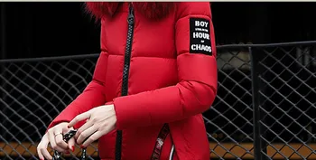 Tcyeek 2020 m. Aukštos Kokybės Švarkas Moterims, Šiltas Moterų Medvilnės Parkas Viršutiniai drabužiai Mujer Chaquetas Raudonas Kailis Moterų Drabužių CJ392