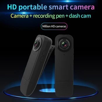 Full HD 1080P Mini Kamera Nešiojami Kišenėje Vaizdo įrašymo Kamera Judesio Aptikimo Įrašymo Apsaugos Kameros Parama 32GB Kortelė