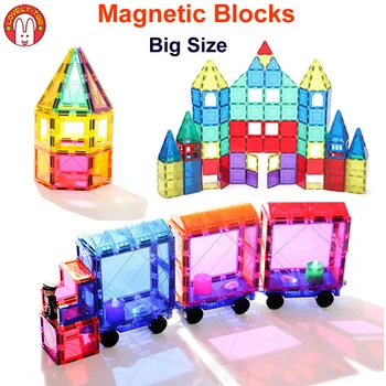 Magnetiniai Blokai, Statybinės Plytos Magnetinio Plytelės Žaidimų Dizaineris Statybos Nustatyti Magnetas Žaislo Modelis, Švietimo Žaislai Vaikams
