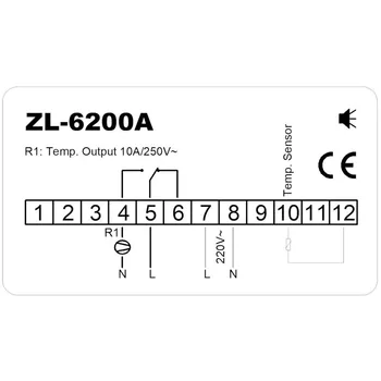 ZL-6200A, Pavyzdžiui, STC 200A, Temperatūros Reguliatorius, Termostatas, STC-200 tvirtesnis, Lilytech