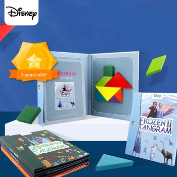 Disney Magnetinė 3D Dėlionė Sušaldyti 2 Dėlionės Tangram Žaidimas Montessori Mokymo Švietimo Piešimo Lenta Žaidimai Žaislas Dovana Vaikams