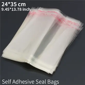 24x35CM OPP Lipni Sandarinimo Plastikiniai Maišeliai Skaidrus Uždaroma Celofano Poli Saugojimo, Pakavimo Nemokamas Pristatymas