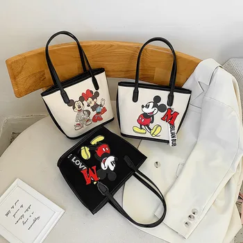 Disney canves mickey mouse pečių maišą Minnie rankinės