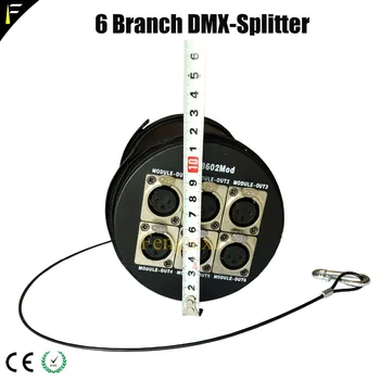 Dj/Disco 1 iki 6 iš DMX 6CH Modulis Scenos Šviesos Splitter/Stiprintuvai/Platintojas 6 Būdais LED Scenos apšvietimo Įranga Nemokamas Pristatymas