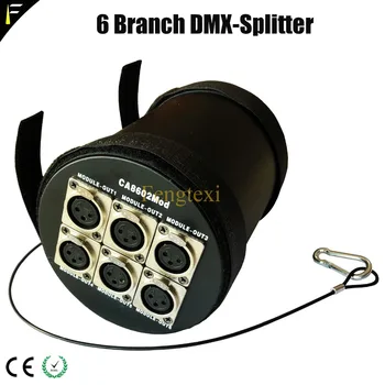 Dj/Disco 1 iki 6 iš DMX 6CH Modulis Scenos Šviesos Splitter/Stiprintuvai/Platintojas 6 Būdais LED Scenos apšvietimo Įranga Nemokamas Pristatymas