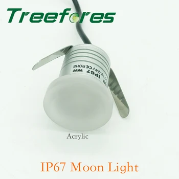 1W 12V IP67 mini led downlight 1watt žemyn šviesos lempos 100Lm CE RoHS CREE Vietoje Apšvietimas Kabineto Vitrina Ekrano apšvietimas