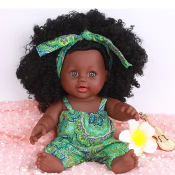 Madinga Juoda Mergina Lėlės Afrikos Amerikos Žaisti Lėlės Tikroviška 12 colių Kūdikių Kalėdų Dovana Žaisti Lėlės Gerai Žaisti Vaikams Naujų Žaislų