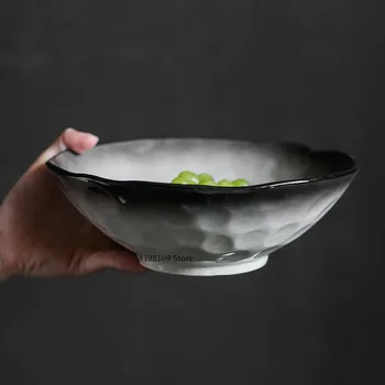 Japonijos retro keraminiai stalo kepsnys plokštė suši plokštė namų sriubos dubenį, pagardinti patiekalą turas vakarienė plokštės šaukštas stalo įrankių rinkinys