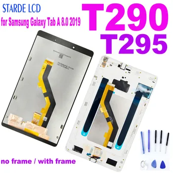 AAA+LCD Samsung Tab 8.0 2019 SM-T290 SM-T295 T290 T295 LCD Ekranas Jutiklinis Ekranas skaitmeninis keitiklis Stiklo plokštės montavimas Rėmelį