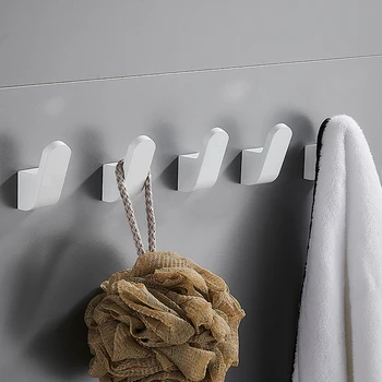 Balta kabliukas aukso lipnios Kabliukų sienos, chalatas, tualetas kablys vonios rankšluosčių kabliukai varžtas nemokama įrengimas namų reikmenys