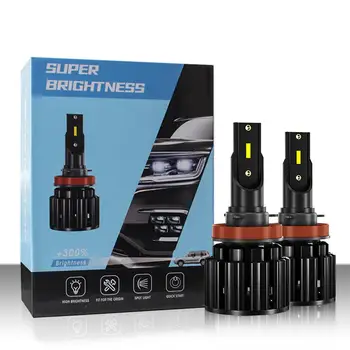 1Pair LED Automobilių Žibintų Lemputės 9-30 V H1/H3/H4/H7/H11 6500K 8000LM Didelio Ryškumo IP67 atsparus Vandeniui Aukštos Kokybės Lašas Laivybos