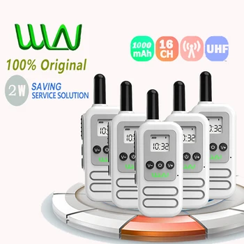 5VNT Nauji Originalus Mini WLN KD-C90U Du Būdu Radijo 2W 16CH UHF 400-470MHz Transmisor KD C90U Hf Comunicador Radijo Baofeng Talkie