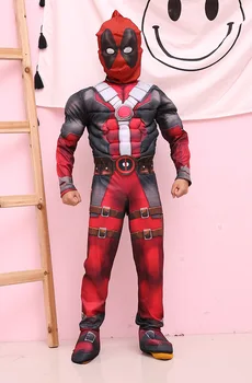 Naują Magic Deluxe Berniukai Deadpool Kostiumas Vaikams Raumenų Filmą Halloween Carnival Šalis, Cosplay Kostiumai