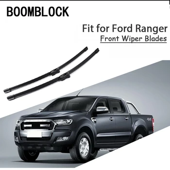 BOOMBLOCK 2VNT Aukštos Kokybės Reguliuojamo priekinio, galinio Stiklo Valytuvų Mentės Ford Ranger T5 T6 T7 MK1 MK2 MK3Accessories
