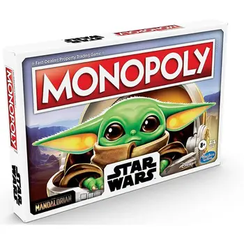 Ispanijos Monopolija, Mandalorian kūdikių Yoda Vaikas, Star Wars, šeimos stalo žaidimai, ispanijos stalo žaidimas, monopoli
