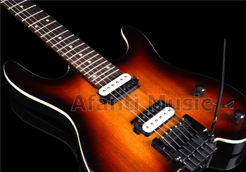 Afanti Music Factory Begalvis Stiliaus Raudonmedžio Įstaiga Elektrinės Gitaros (AWT-2246)