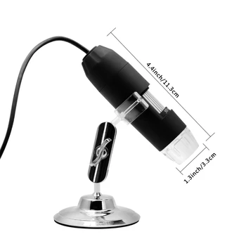 3 IN 1 USB Skaitmeninis Mikroskopas Microscopio Zoom didinamasis stiklas su OTG Funkcija Mikroskop LED Didinamojo Stiklo 1000X su Stovu