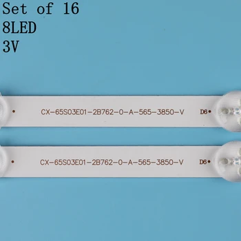 16PCS LED apšvietimo juostelės rinkinys baras CX-65S03E01 Sony 65
