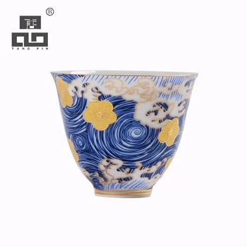 TANGPIN spalvos emalis keramikos arbatos puodelis puer patys puodeliai kinijos kung fu taurės 65ml