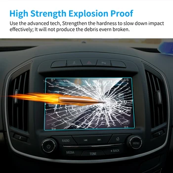 Automobilių GPS Navigacijos Ekrano apsaugos Buick Lacrosse 2016-2019 Interjero Grūdintas Stiklas Ekrano Apsauginės Plėvelės Automobilių Reikmenys