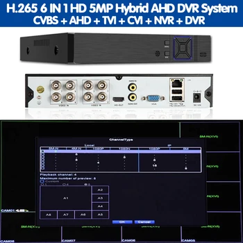 Veidas Žmogaus Aptikimo H. 265 8CH HAINAUT 5MP priežiūros DVR NVR 8 kanalo 5MP iki 16CH 1080P Saugumo 3G WIFI DVR vaizdo įrašymas