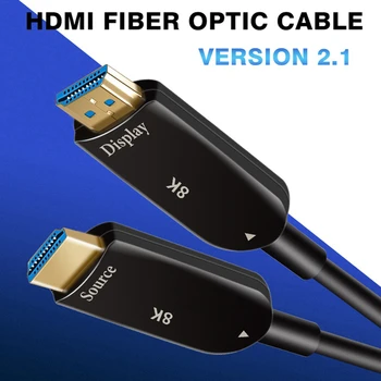 2019 Navceker 8K HDMI 2.1 Optinio Pluošto Kabelio 4K@60Hz HDMI Kabelis 2.1 48Gbps HDMI 2.1 Kabelis 5M 10M UHD HDMI 2.1 8K Už Stebėti