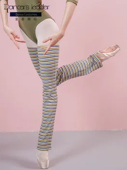 Baleto Kojines Megztas Dryžuotas Kojinės Suaugusi Jogos Sporto Mokymo Įstaiga Šokių Šiltos Kojinės Žiemą