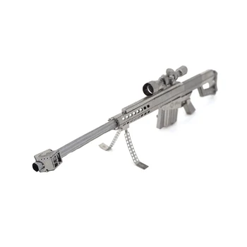 3D Metalo Lakštai Įspūdį Modelis Barrett Sniper Karabinai, Nerūdijančiojo Plieno Švietimo Žaislas Vaikams Suaugusiųjų Stereoskopinis Lydinio Surinkti Jigsaw