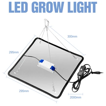 LED Augalų Augimo Lempa viso Spektro Šviesa 2000W LED Grow Light 110V, Gėlių Auginimas LED Šiltnamio efektą sukeliančių Augalų Lempa 220V ES, JAV, UK Plug