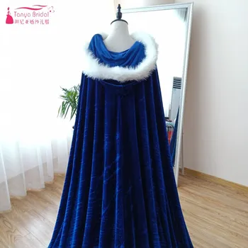 Royal Blue Apsiaustu Ilgai Vestuvių Vakarą Žaliojo arabų Suknelė Kailis Raudonas Dramblio kaulo Vestuvės Bolero 2019 M. Pavasarį Naują Stilių DQG730