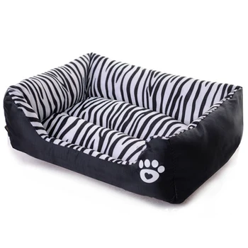 Mados Zebra Modelis šunelis Lova, Sofa-Šilta, Neperšlampama Šuo Lovos Maži Šunys, Šuniukas Katės Namai Kilimėlis Čihuahua Veislynas Augintiniai Produktas