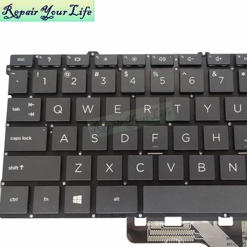 Naujų Pakeisti Klaviatūras HP pavilion X360 14 DV 2020 M. JAV anglų juodos spalvos nešiojamojo kompiuterio klaviatūra be rėmo L96524 L85711 001 pardavimas