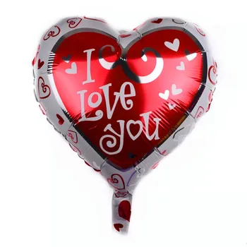 10vnt 18 Colių Širdies Vestuvių Balionai Valentino Dienų, aš Tave Myliu, Aliuminio Folija, Helio Kamuolys Vestuvių Dekoravimas Balionais Prekes