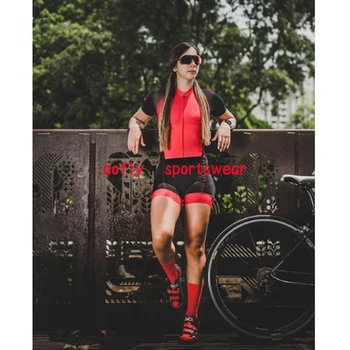 Moterų Rožinė Triatlonas Trumpas Dviračių Jersey Rinkiniai Skinsuit Maillot Ropa CiclismoMacaquinho Ciclismo Feminino Jumpsuit Rinkiniai Vasaros