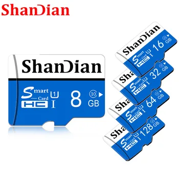 ShanDian Realias galimybes 4GB 8GB 16GB 32GB 64GB micro sd kortelė TF Atminties kortelė Telefono Kamera Conputer nemokamas pristatymas