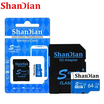 ShanDian Realias galimybes 4GB 8GB 16GB 32GB 64GB micro sd kortelė TF Atminties kortelė Telefono Kamera Conputer nemokamas pristatymas