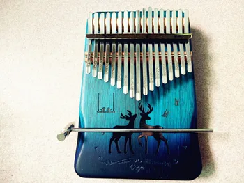 Puiki garso kokybė 17 Klavišus Kalimba Nykščio Fortepijonas raudonmedžio Pirštu pianinu medžio masyvo Studentų Klavišinių instrumentų Kalėdų dovana