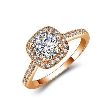 14K Cz Aukso Spalvos Deimanto Žiedas Moterims Bague Jaune Brangakmenio Bizuteria Sužadėtuvių Žiedas Papuošalai Aikštėje Šalies Diamante Žiedai