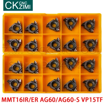MMT16ER MMT16IR AG60 AG60-S VP15TF Sriegiu įterpti karbido įterpti metalo tekinimo įterpti priemonė, CNC staklės, frezavimo įrankio ašmenys