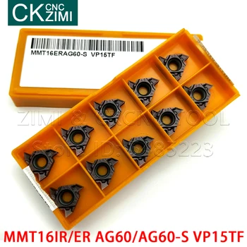 MMT16ER MMT16IR AG60 AG60-S VP15TF Sriegiu įterpti karbido įterpti metalo tekinimo įterpti priemonė, CNC staklės, frezavimo įrankio ašmenys
