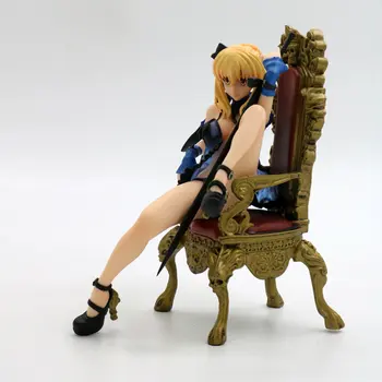 Fate/Stay Night Saber Pakeisti apatinis Trikotažas PVC Veiksmų Skaičius, Stovėti Anime Seksuali Mergina Pav Japonų Modelis Žaislų Kolekcijos Lėlės Dovana