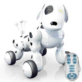 2.4 G Wireless RC Robotas Šuo Protingas Programuojami Kalbėti, Dainuoti Modeliu nuotolinio valdymo Elektroninių animacinių filmų gyvūnų Žaislai Vaikams