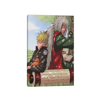 Jiraiya Naruto anime Medinis Rėmas, Drobės ir Įrėmintas plakatas, Tapyba sienos Meno dekoro Gyvenimo kambario, Miegamasis, Studijų Namų Puošybai Spausdina