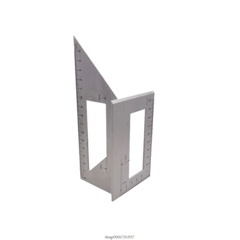 Aliuminio Lydinys Mediniai Aikštėje Daugiafunkcį Valdovas 45 90 Laipsnių Matuoklis Taisyklė, Medienos Apdirbimo Įrankis O07 20 Dropship